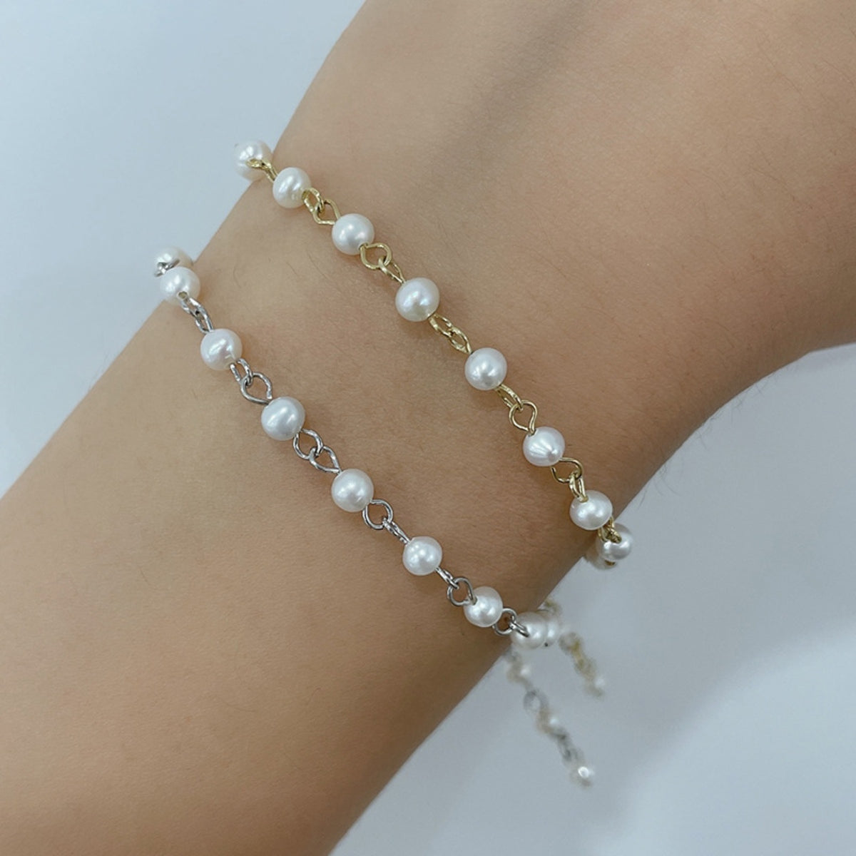 925 Sterling Silver Pearl Bracelet