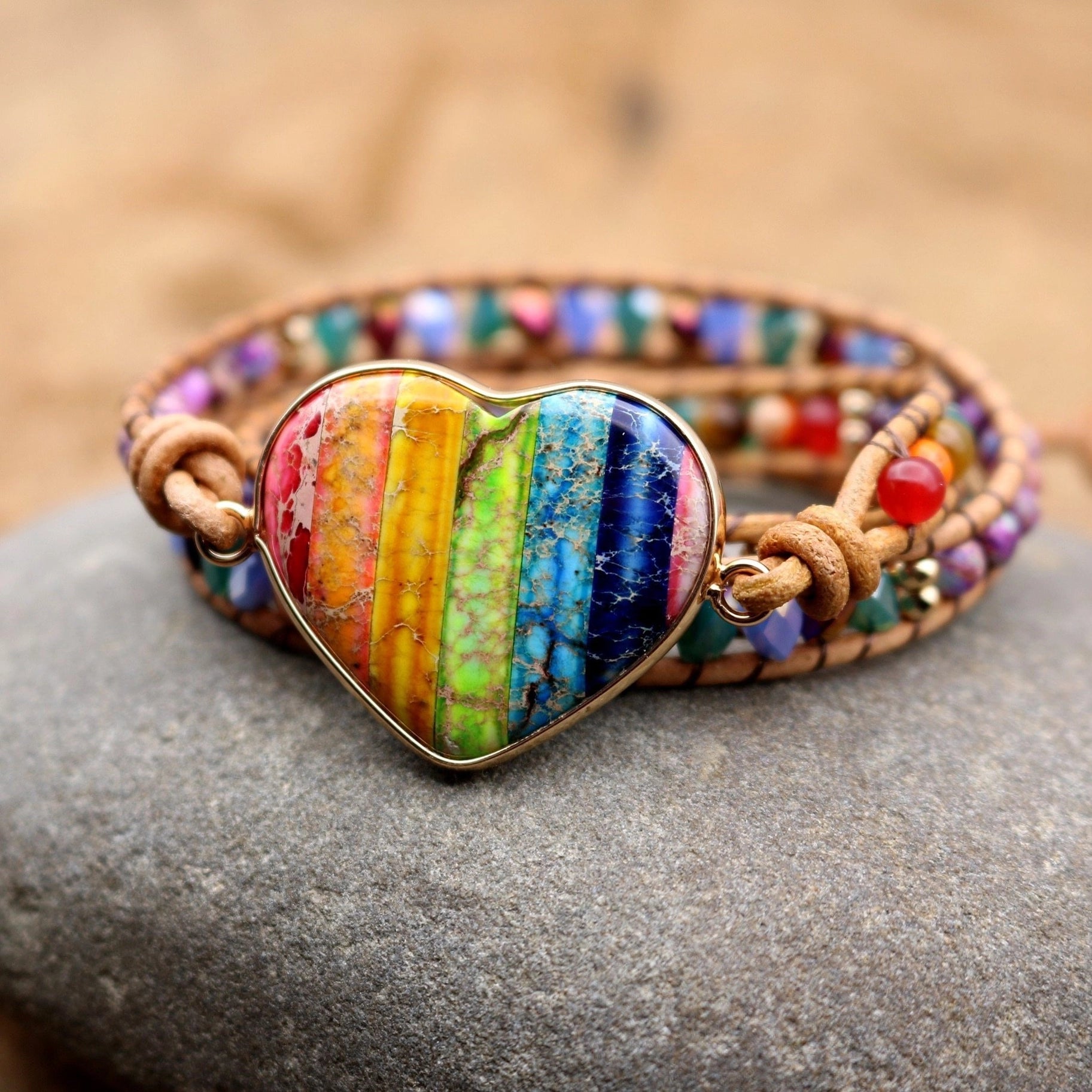 Chakra Love Rainbow Wrap Bracelet